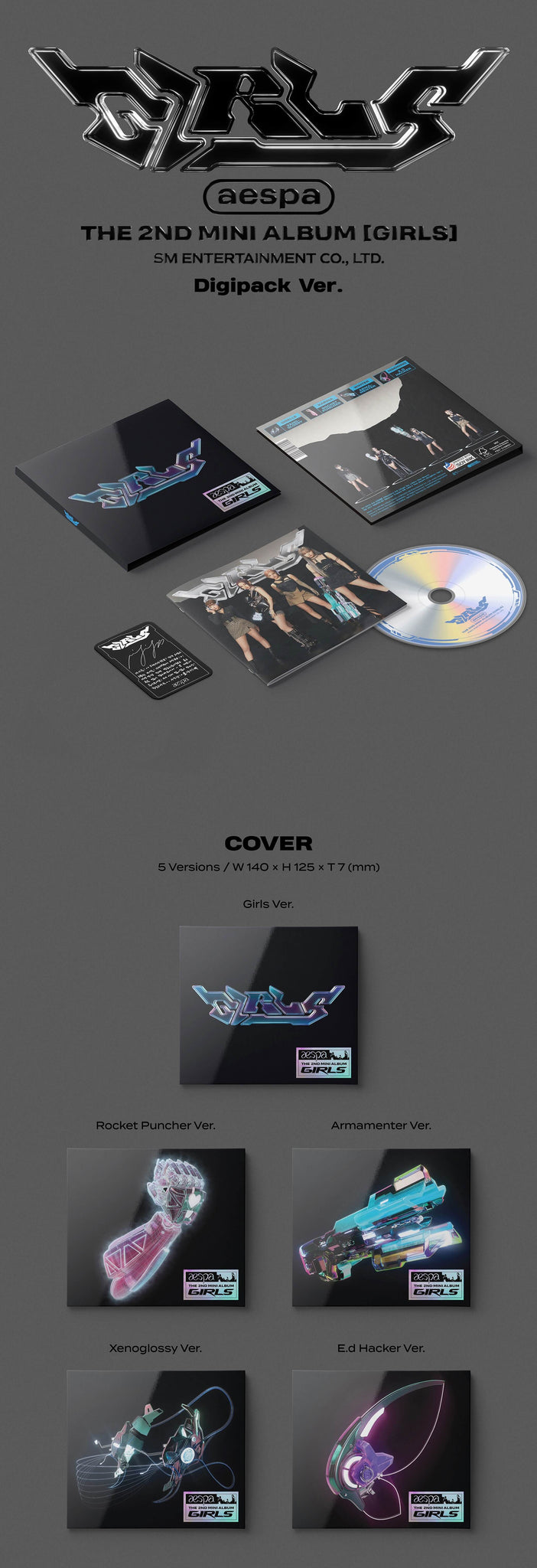 aespa 2nd Mini Album Girls Digipack Version Inclusions Cover