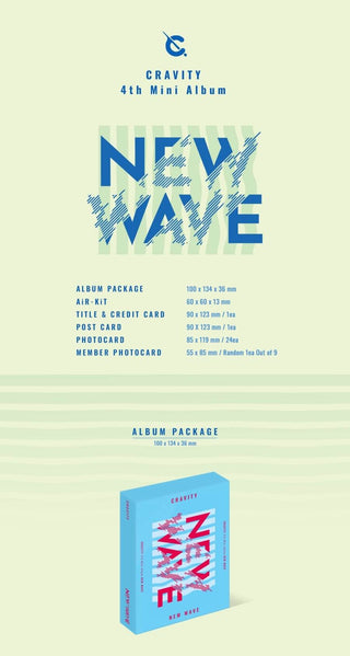 CRAVITY NEW WAVE KiT Version Album Info Album Package