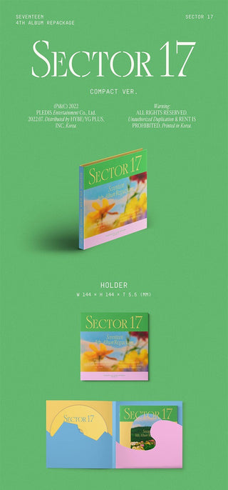 SEVENTEEN 4th Full Album Repackage SECTOR 17 Inclusions Holder