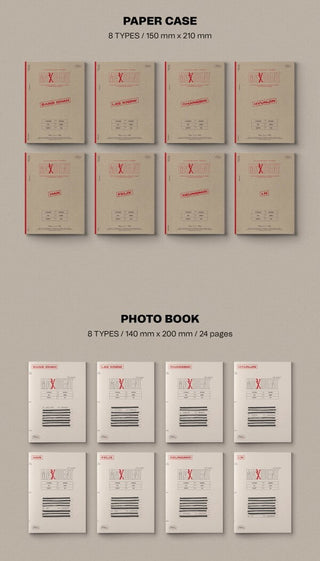 Stray Kids MAXIDENT - CASE Version Inclusions Paper Case Photobook