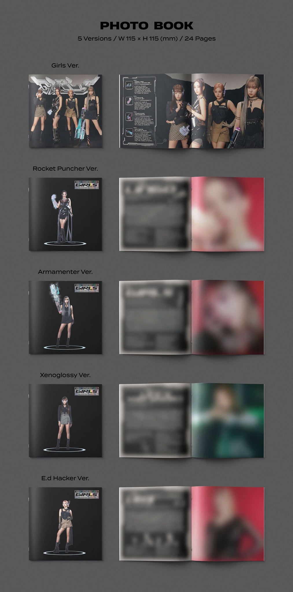 aespa 2nd Mini Album Girls Digipack Version Inclusions Photobook