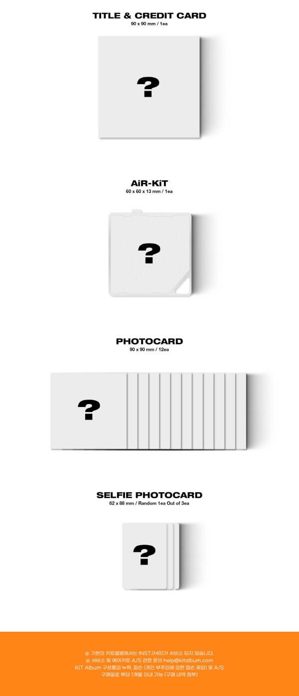 Kihyun 1st Mini Album YOUTH KiT Version Inlcusions Title & Credit Card AiR-KiT Photocard Selfie Photocard