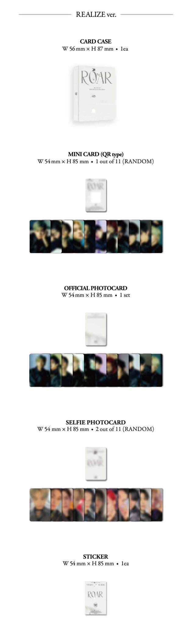 THE BOYZ BE AWAKE (Platform Ver.) - REALIZE Version Inclusions Card Case Mini Card QR Type Official Photocard Selfie Photocard Sticker