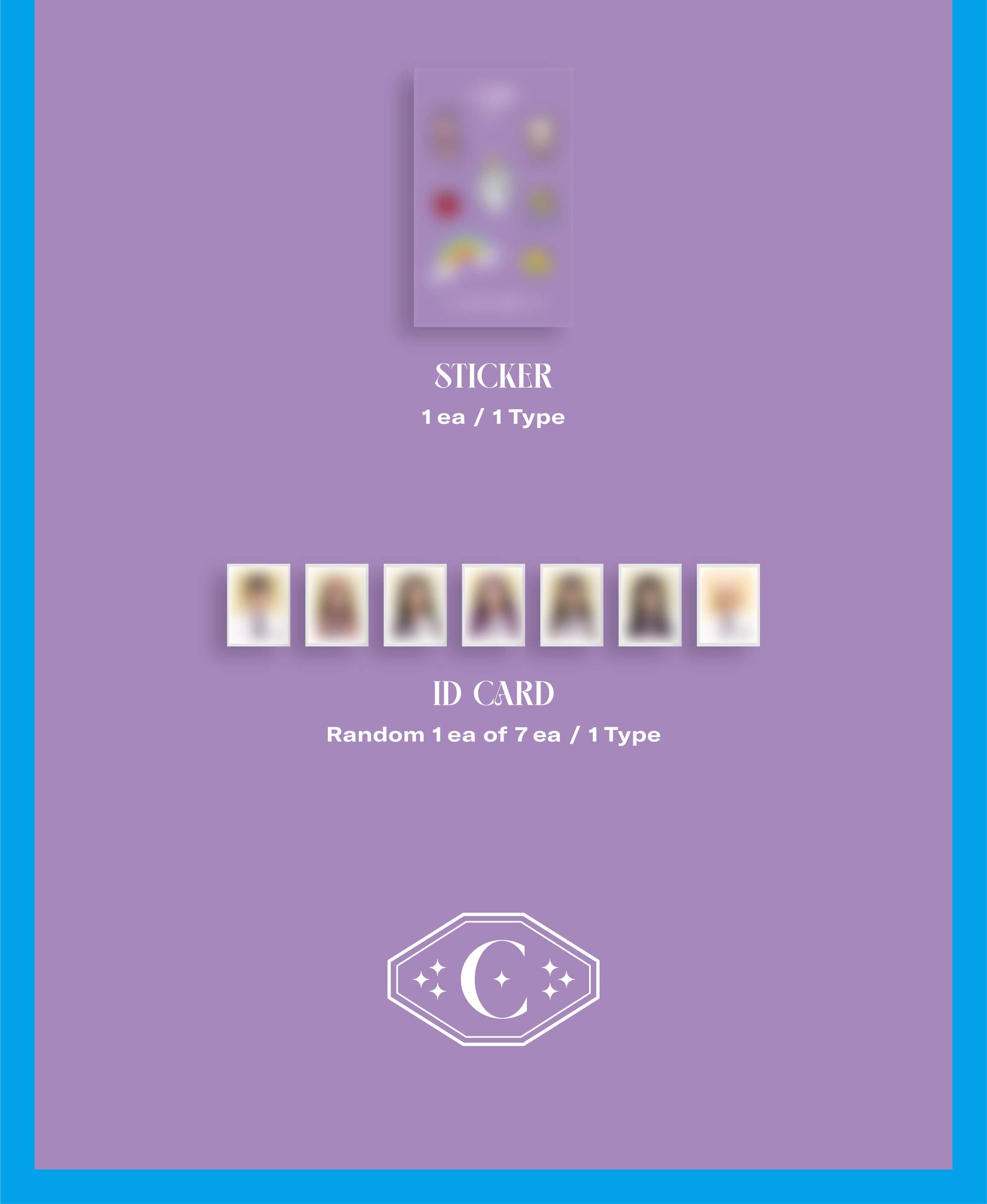 CLASS:y 1st Mini Album Z 'LIVES ACROSS' Inclusions Sticker ID Card