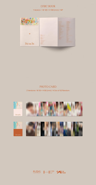 SEVENTEEN 4th Full Album Face the Sun - Carat Version Inclusions Lyric Book Photocards