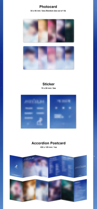 PLAVE 1st Single Album ASTERUM Inclusions Photocards Sticker Accordion Postcard