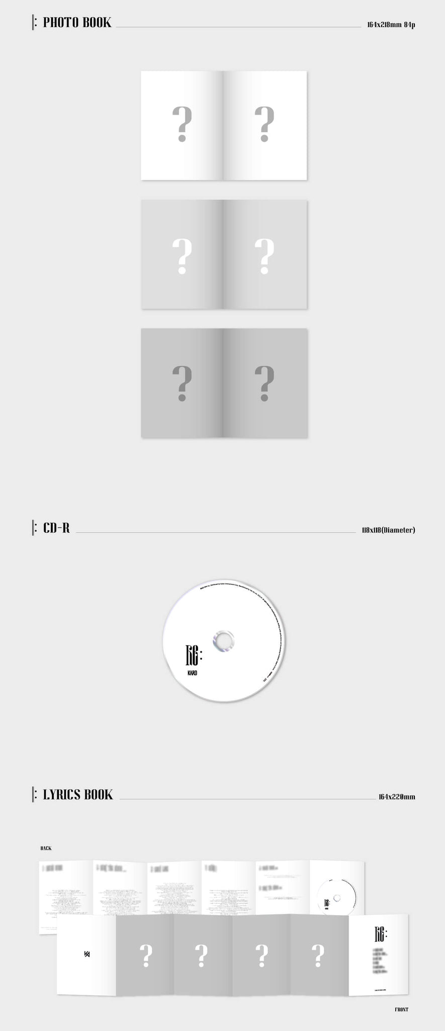KARD 5th Mini Album Re: Inclusions Photobook CD Lyrics Book