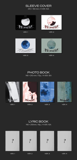 MONSTA X 12th Mini Album REASON Inclusions Sleeve Cover Photobook Lyric Book