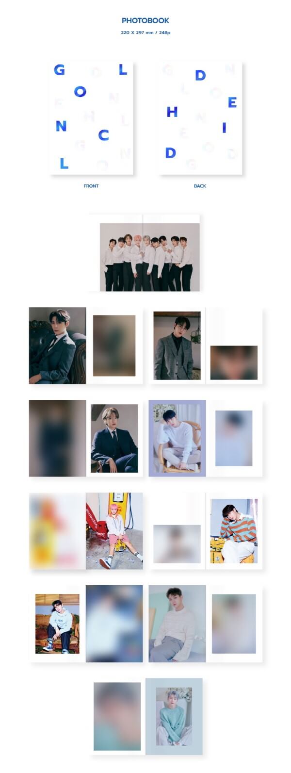 2022 GOLDEN CHILD 1ST PHOTOBOOK 'THE' Inclusions Photobook