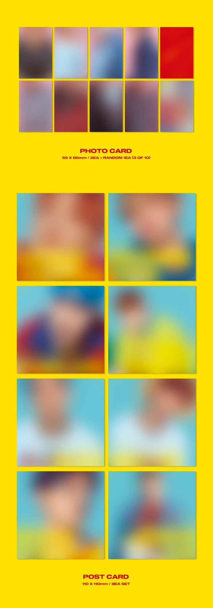 ATEEZ TREASURE EP.3 One To All Platform Version - ILLUSION Version Inclusions Photocards Postcards