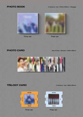 VICTON 8th Mini Album Choice Inclusions Photobook Photocards Trilogy Card