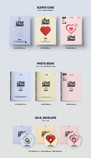 Kep1er LOVESTRUCK! Inclusions Sleeve Case Photobook Envelope + CD