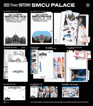 SMTOWN 2022 Winter SMTOWN: SMCU PALACE Inclusions Photobook Lyric Paper CD Photocard Postcard Folded Poster