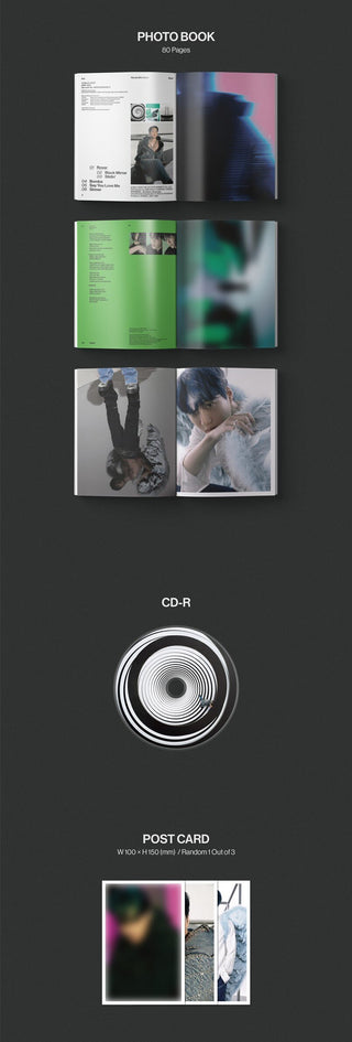Kai 3rd Mini Album Rover - Photobook Version Inclusions Photobook CD Postcard