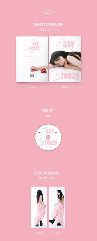 Jueun 1st Single Album Easy Breezy Inclusions Photobook CD Bookmark
