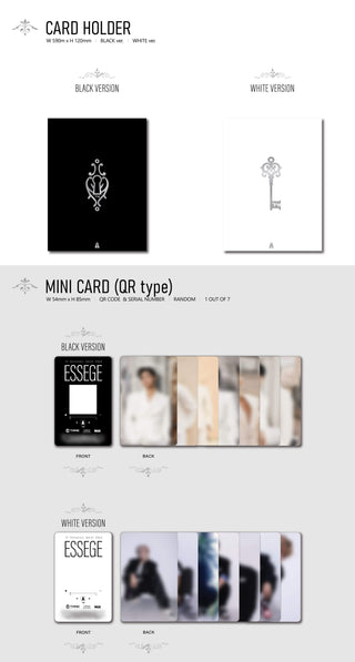 TAN 1st Anniversary Special Album ESSEGE Inclusions Card Holder QR Mini Card