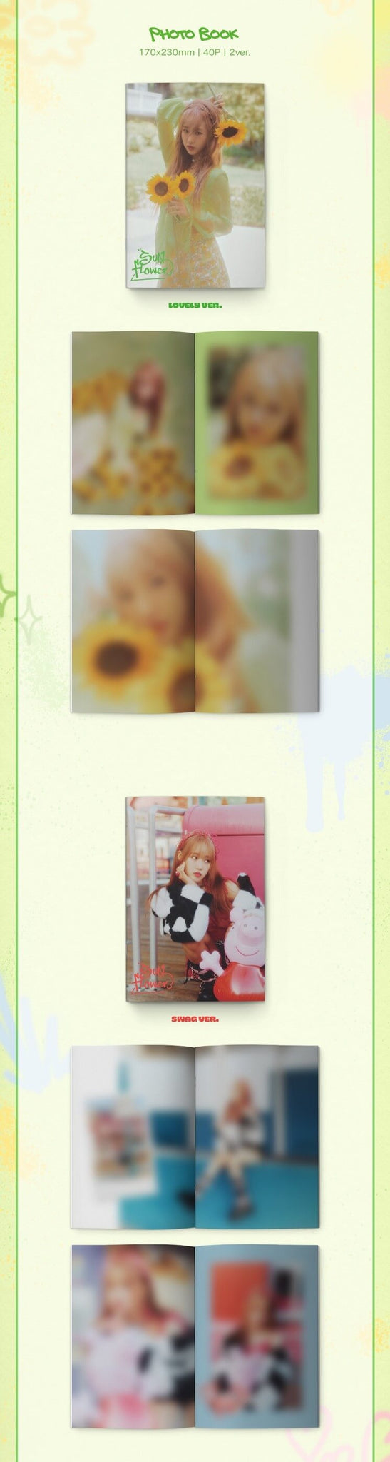 Choi Yoojung Sunflower Lovely + Swag Version Inclusions Photobook