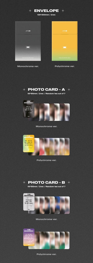 ATBO 1st Mini Album The Beginning: 開花 Inclusions Envelope Photocards