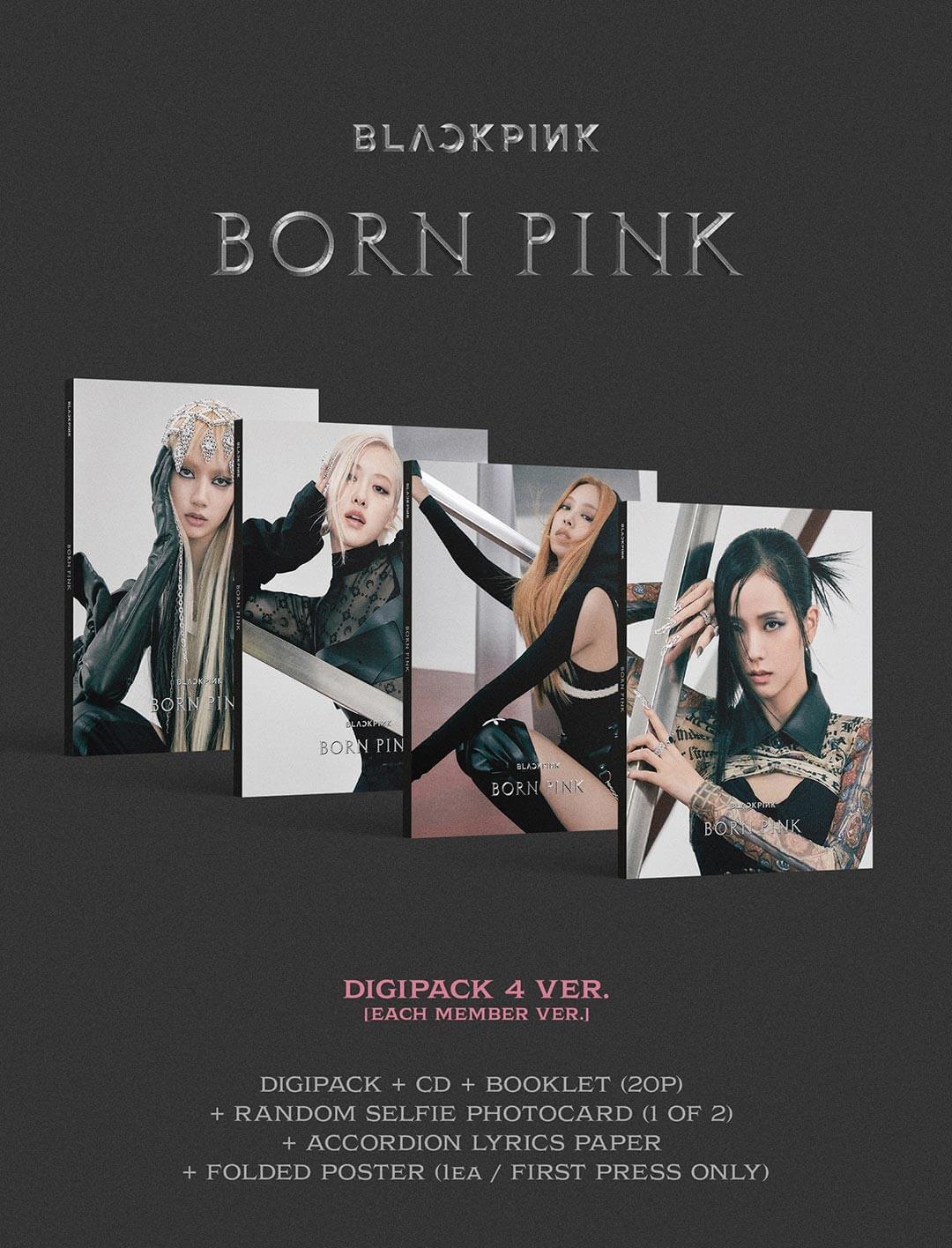 BLACKPINK BORN PINK Digipack Version Album Info