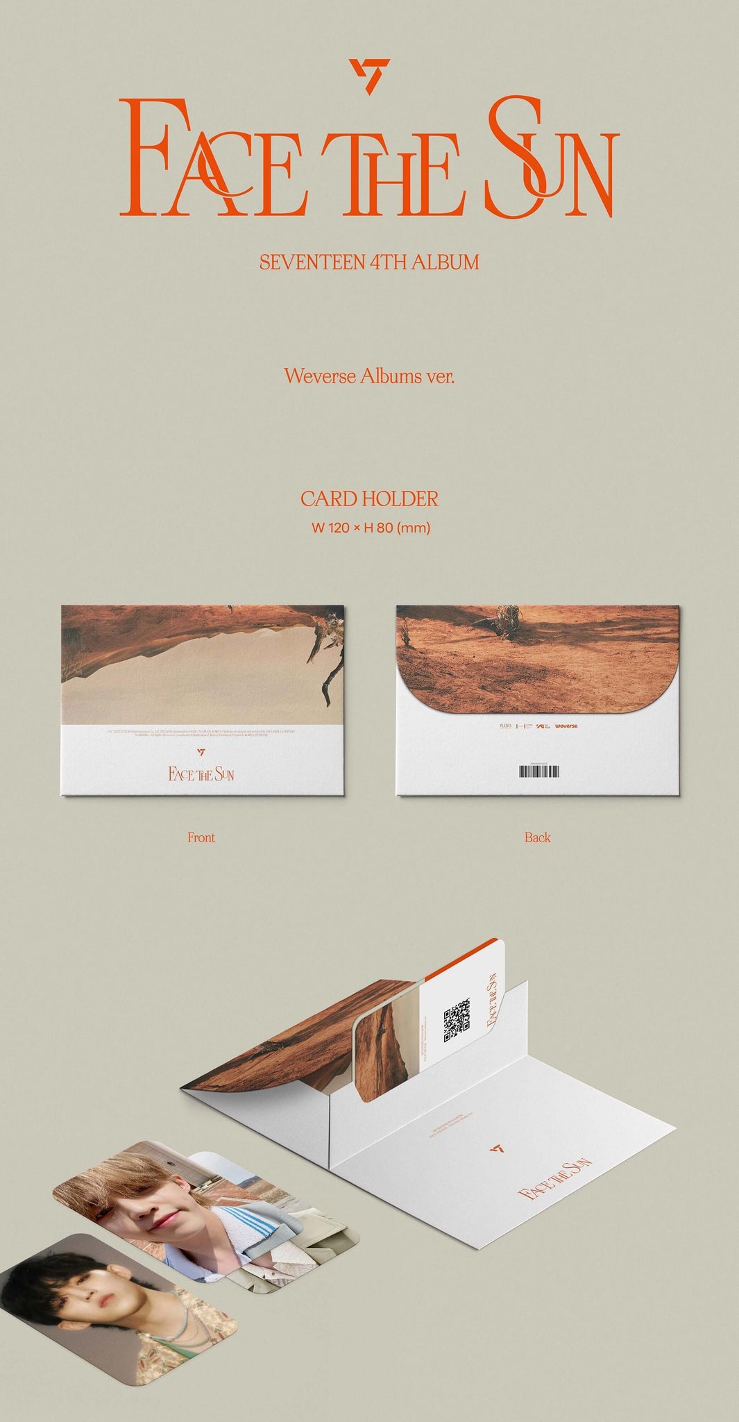 SEVENTEEN 4th Full Album Face the Sun Inclusions Card Holder