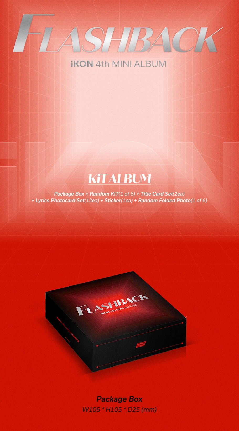 iKON FLASHBACK (KiT Version) Inclusions Package Box