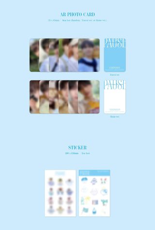 DKZ 2022 SUMMER KIT PAUSE Inclusions Photocard Set Sticker