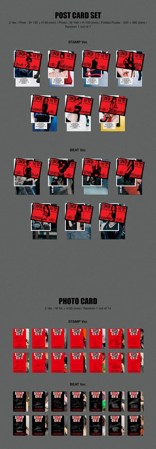 GOT the beat Stamp On It Inclusions Postcard Set Photocard
