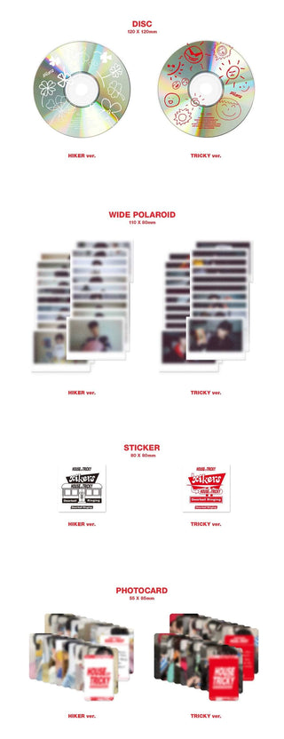 xikers HOUSE OF TRICKY : Doorbell Ringing Inclusions CD Wide Polaroid Sticker Photocard