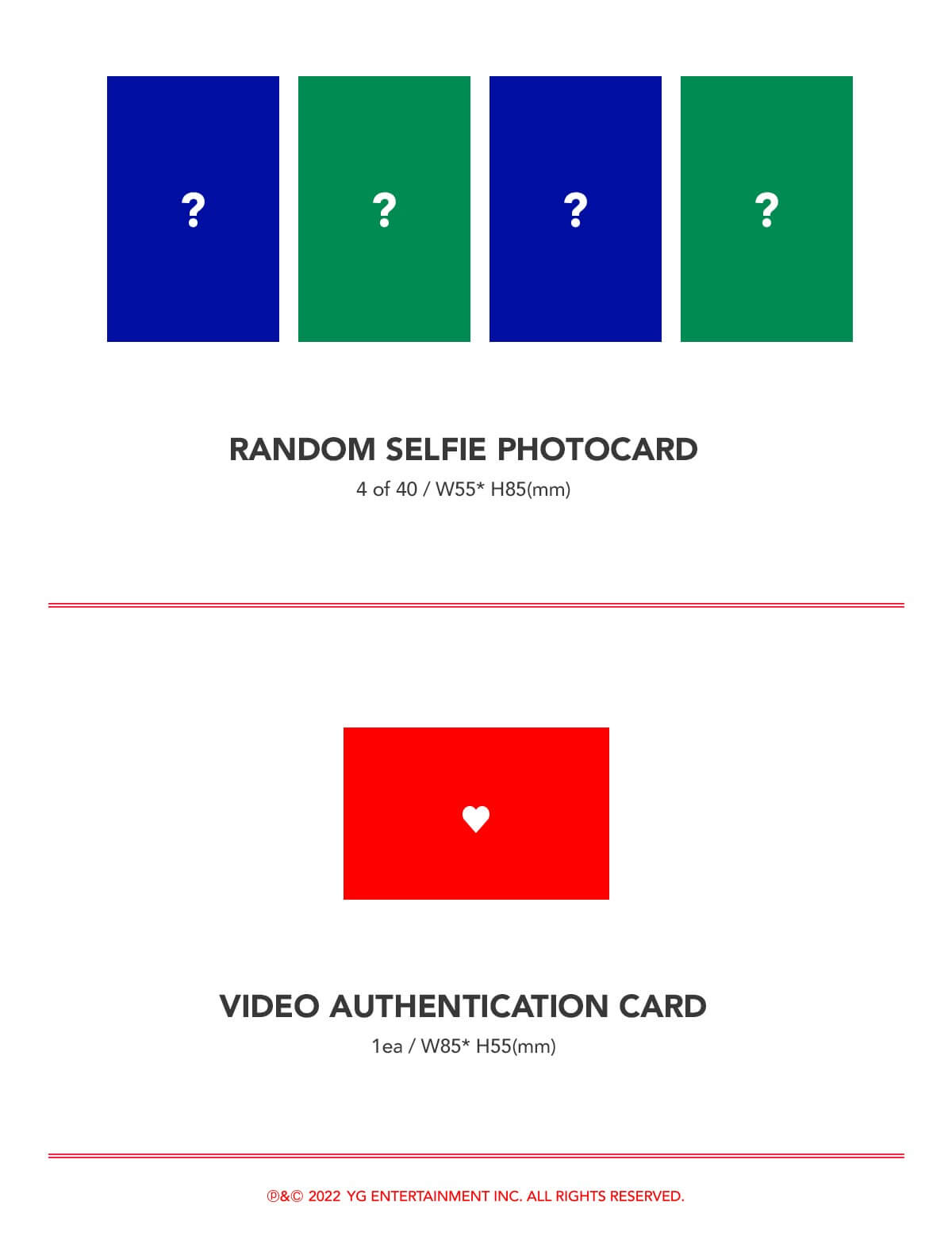 TREASURE 2nd ANNIVERSARY MAGAZINE Inclusions Random Selfie Photocard Video Authentication Card