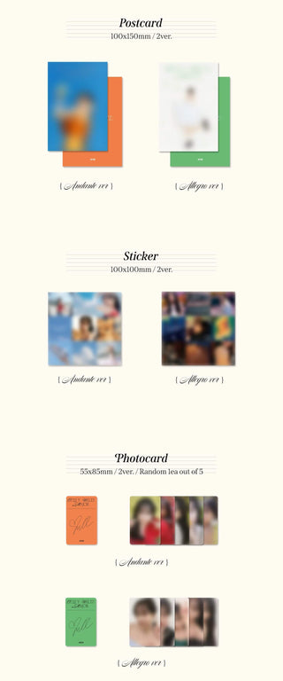 Jo YuRi Op.22 Y-Waltz : in Major Inclusions Postcard Sticker Photocard