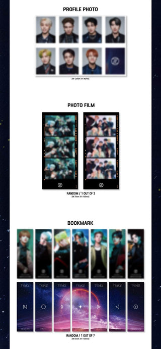 TRENDZ 2nd Mini Album BLUE SET Chapter 2. CHOICE Inclusions Profile Photo Photo Film Bookmark