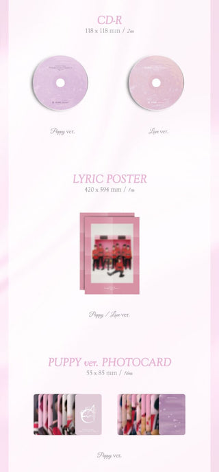 EPEX Prelude of Love Chapter 1. Puppy Love Inclusions CD Lyric Poster Puppy Photocards