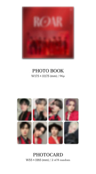 E'LAST 3rd Mini Album ROAR - Red Version Inclusions Photobook Photocards