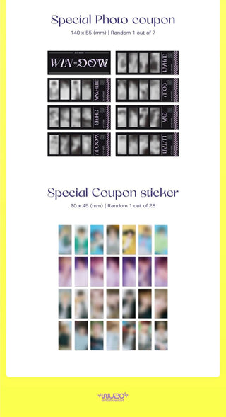 BLITZERS 3rd Mini Album WIN-DOW Inclusions Special Photo Coupon Special Coupon Sticker