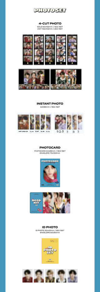 TXT 2023 Deco Kit Inclusions Photo Set 4Cut Photo Instant Photo Photocard ID Photo