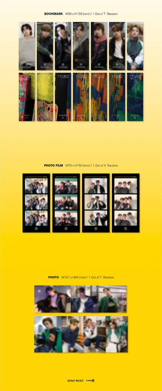 TRENDZ 2nd Single Album BLUE SET Chapter. NEW DAYZ Inclusions Bookmark Photo Film Photo
