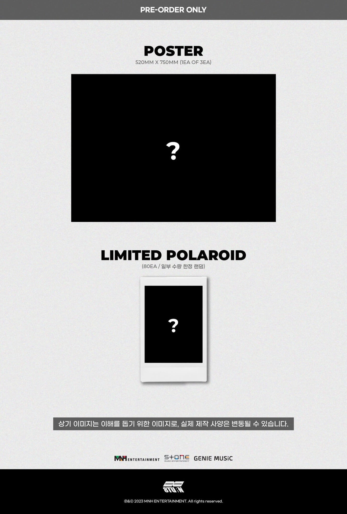 8TURN 1st Mini Album 8TURNRISE Inclusions Poster Limited Polaroid