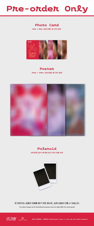 Yeeun 1st Single Album The Beginning Inclusions Pre-order Only Photocard Poster Polaroid