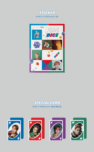 Onew DICE (Photobook Version) Inclusions Sticker Special Card