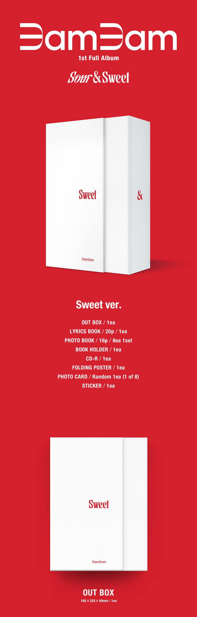 BamBam Sour & Sweet Sweet Version Inclusions Album Info Out Box