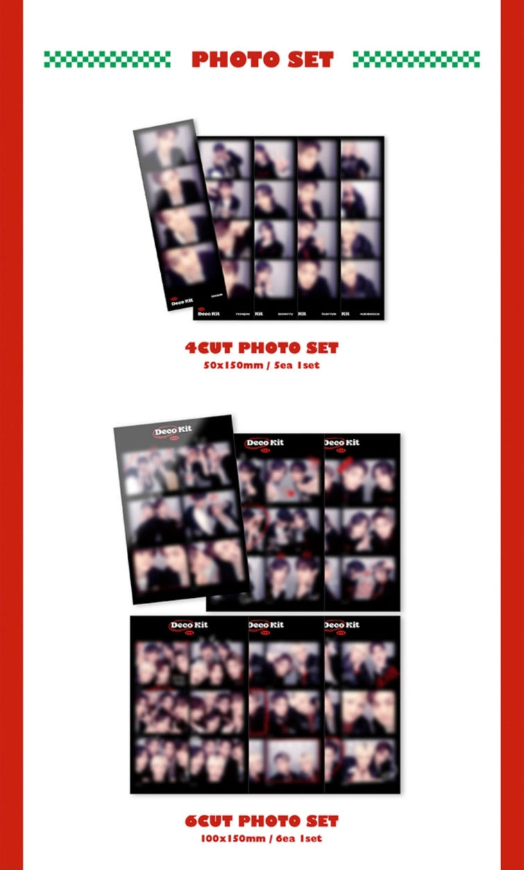 TXT 2022 Deco Kit Inclusions Photo Set 4Cut Photo Set 6Cut Photo Set