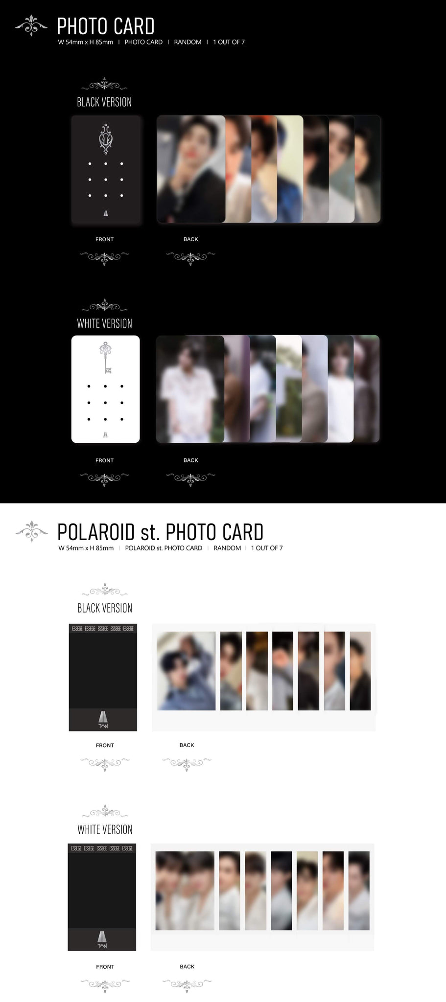 TAN 1st Anniversary Special Album ESSEGE Inclusions Photocard Polaroid st. Photocard