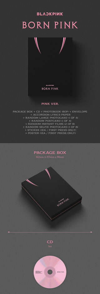 BLACKPINK BORN PINK BOX SET PINK Version Album Info Inclusions Package Box CD