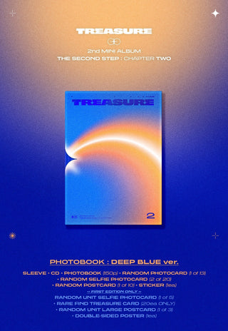 TREASURE THE SECOND STEP CHAPTER TWO DEEP BLUE Version Album Info