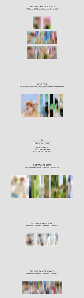 THE BOYZ BE AWARE - Desire Version Inclusion Selfie Photocards Poster Special Kit Digital Photo Film Photocard Selfie Photocard