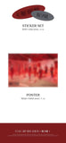 E'LAST 3rd Mini Album ROAR - Red Version Inclusions Sticker Set 1st Press Only Poster