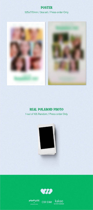 CSR 1st Mini Album Sequence : 7272 Inclusions 1st Press Poster Set Real Polaroid Photo