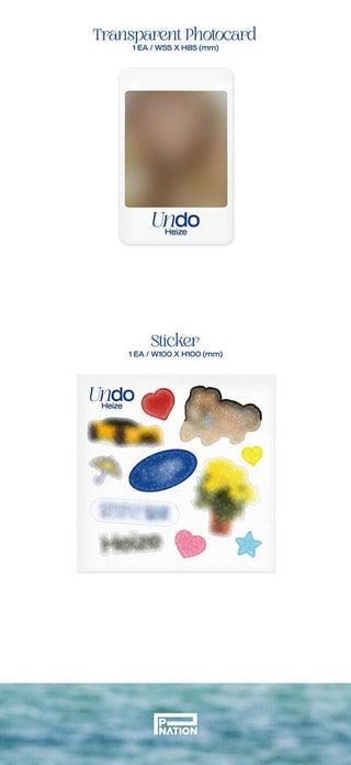 Heize 2nd Full Album Undo Inclusions Transparent Photocard Sticker