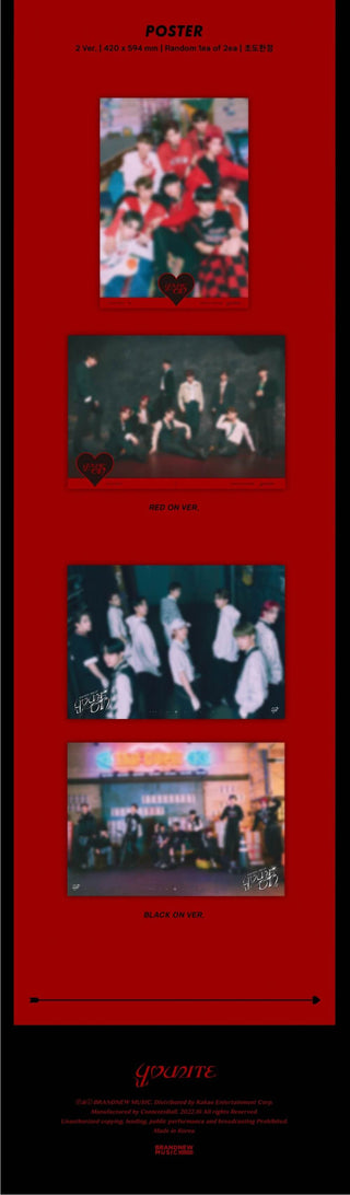 YOUNITE 3rd Mini Album YOUNI-ON Inclusions Pre-order Only Poster