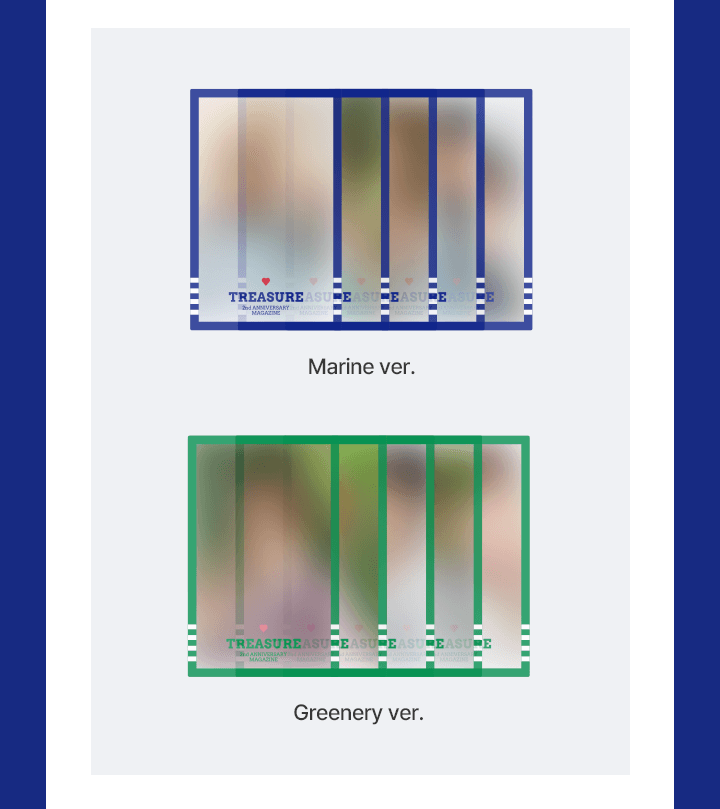 TREASURE 2nd ANNIVERSARY MAGAZINE Inclusions Weverse Pre-order Benefit PVC Transparent Photocards